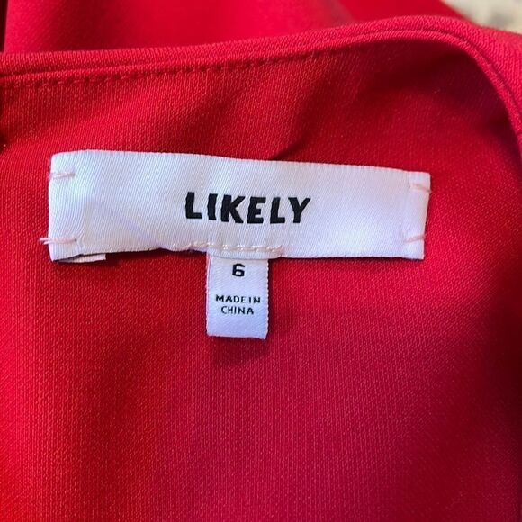 Likely Shayna Midi Dress Scarlet 6 - Picture 6 of 8